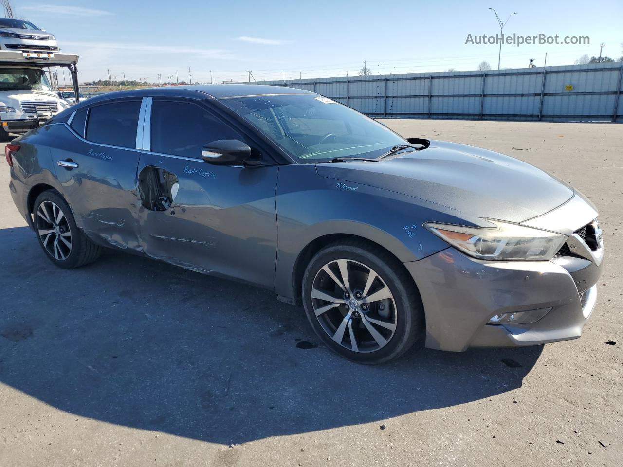 2017 Nissan Maxima 3.5s Charcoal vin: 1N4AA6AP0HC394115