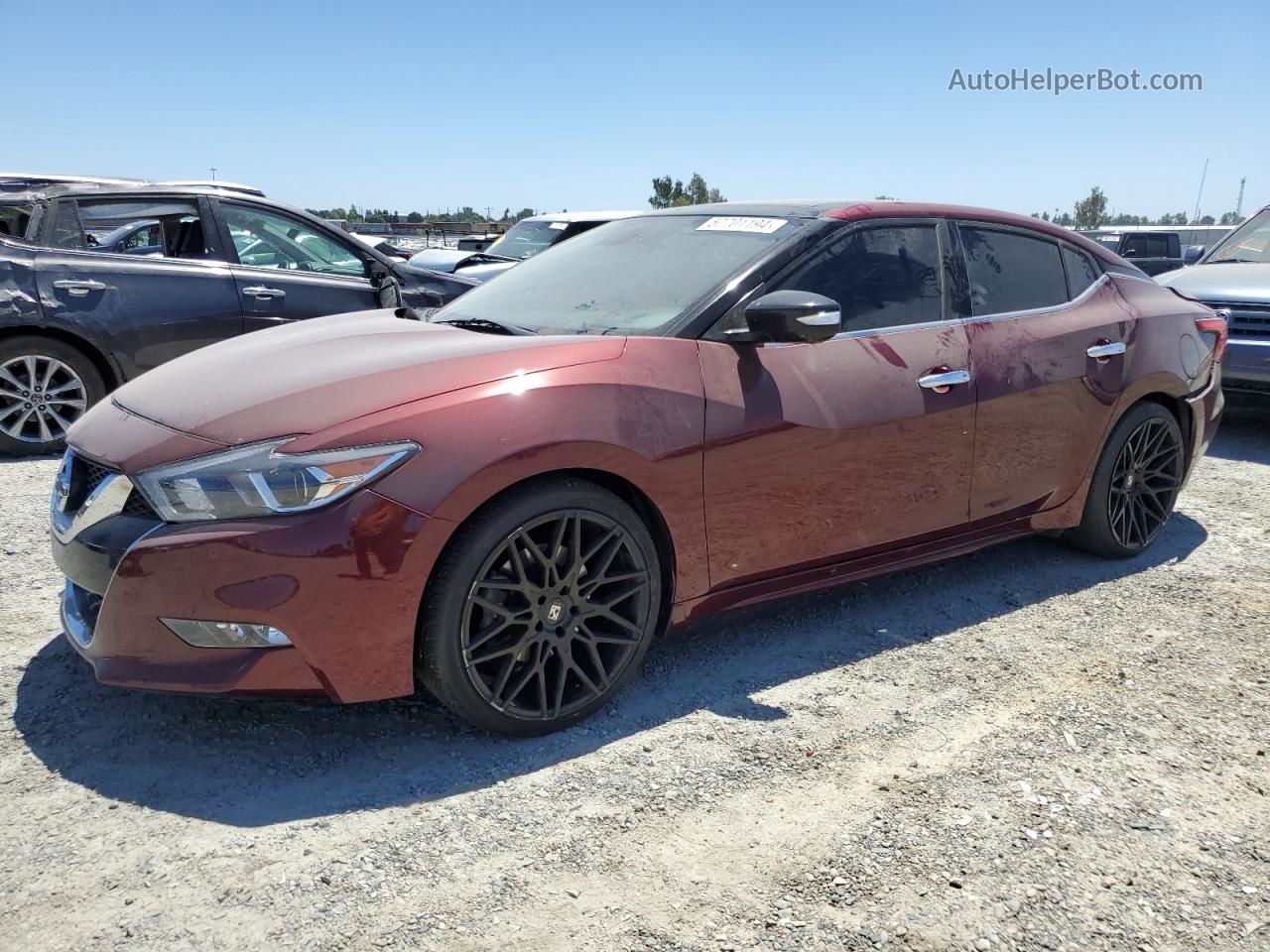 2017 Nissan Maxima 3.5s Red vin: 1N4AA6AP0HC395703