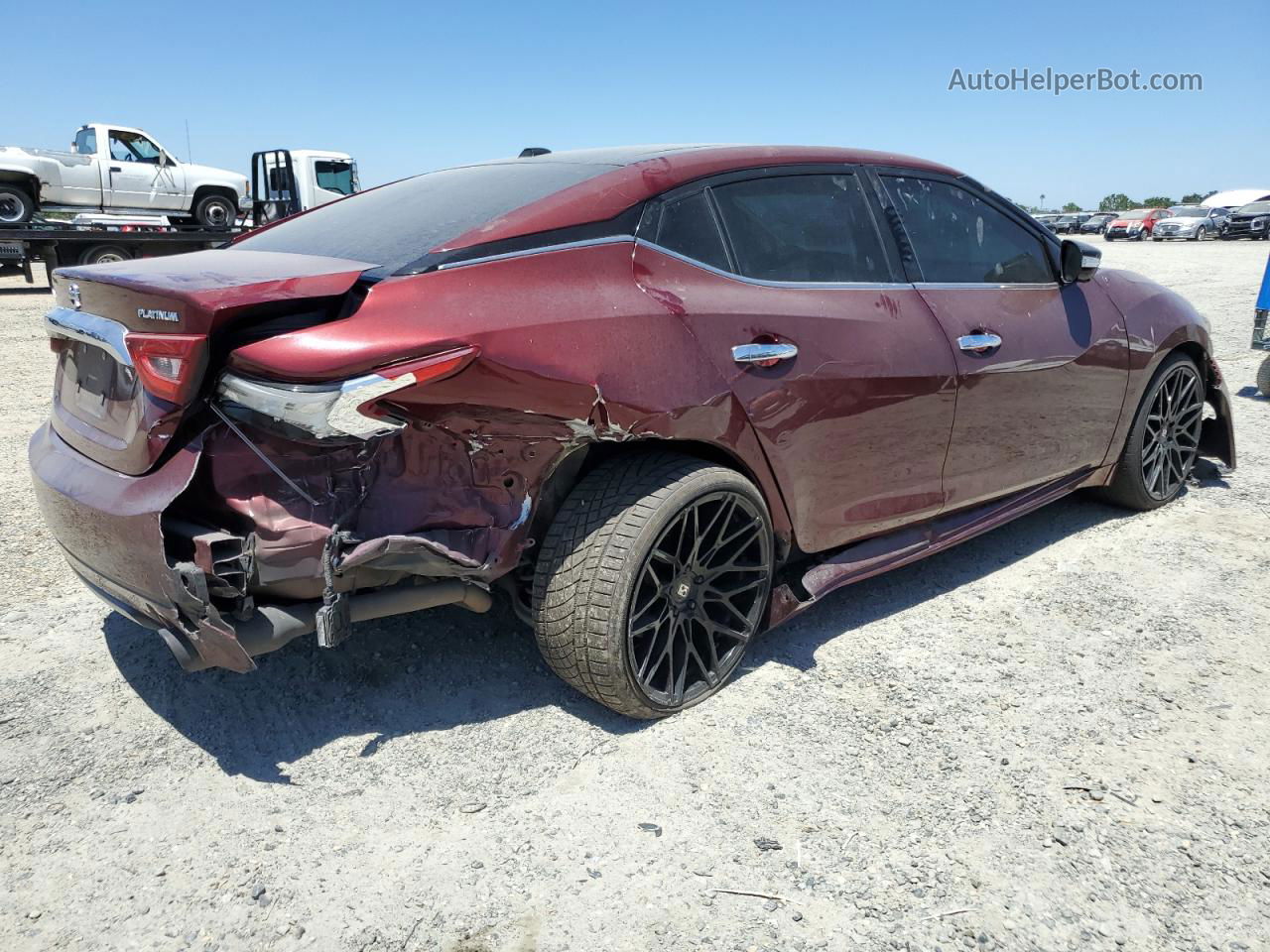 2017 Nissan Maxima 3.5s Red vin: 1N4AA6AP0HC395703