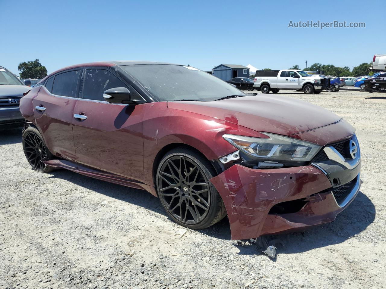 2017 Nissan Maxima 3.5s Red vin: 1N4AA6AP0HC395703