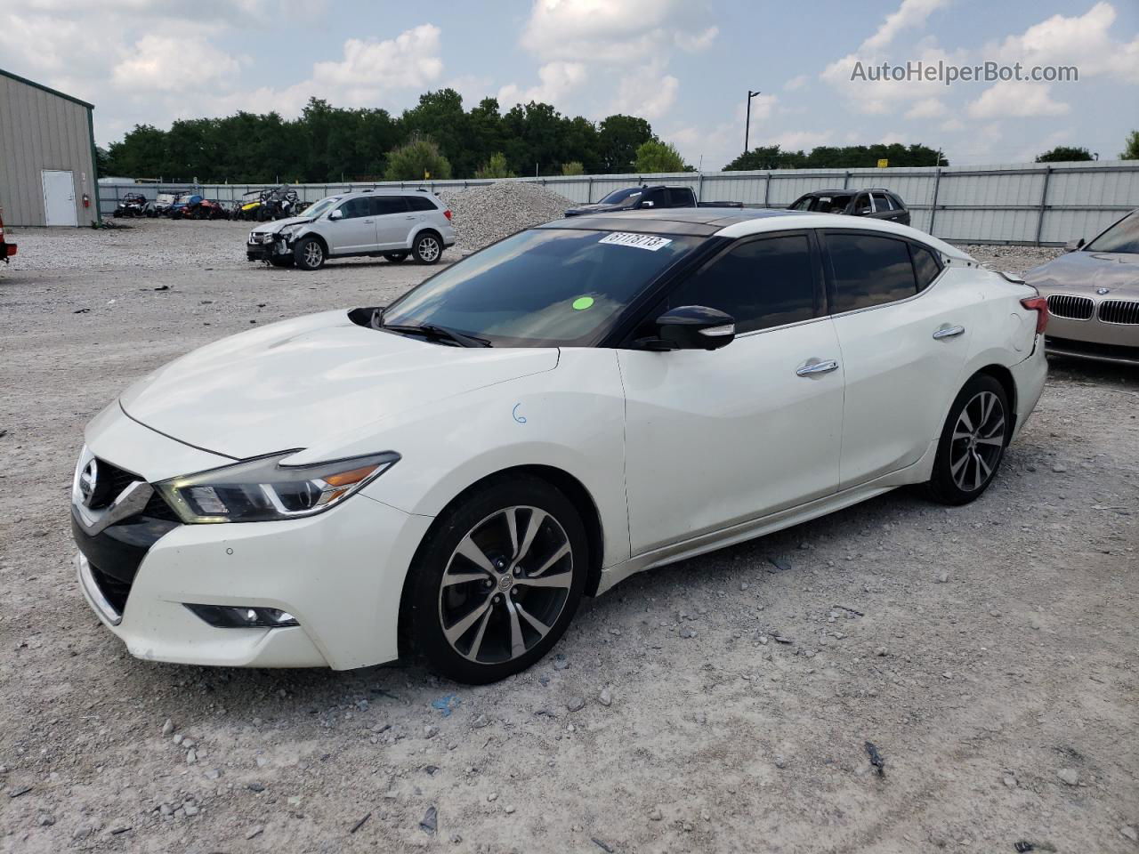 2017 Nissan Maxima 3.5s White vin: 1N4AA6AP0HC403105