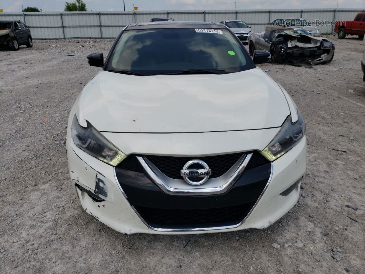 2017 Nissan Maxima 3.5s White vin: 1N4AA6AP0HC403105