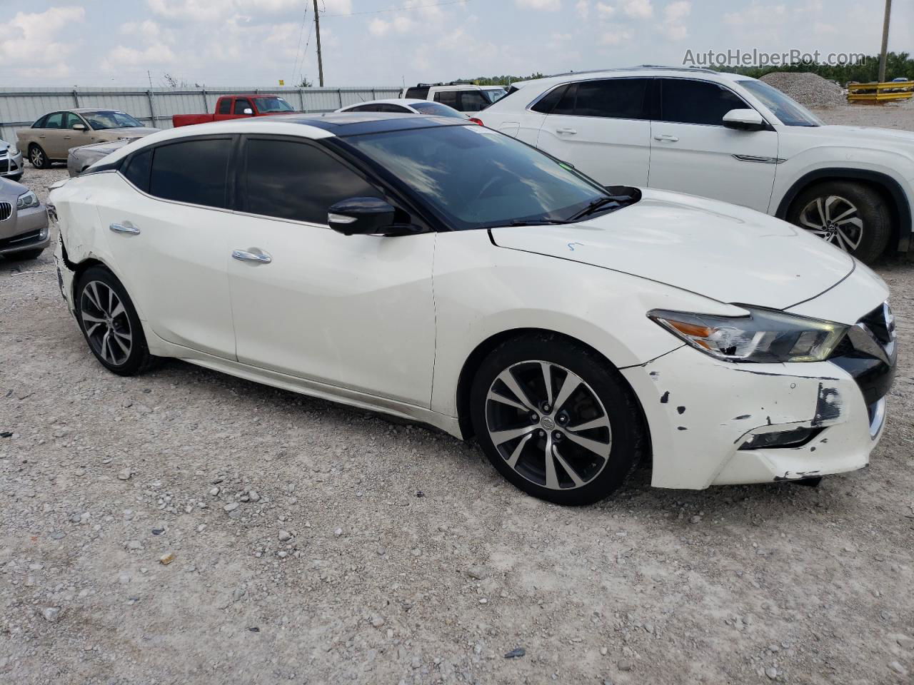 2017 Nissan Maxima 3.5s White vin: 1N4AA6AP0HC403105