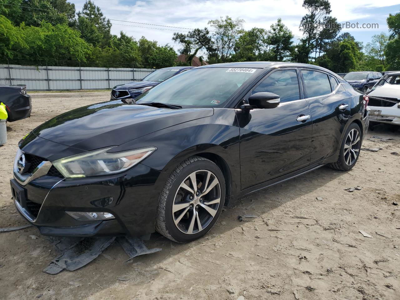 2017 Nissan Maxima 3.5s Black vin: 1N4AA6AP0HC403556