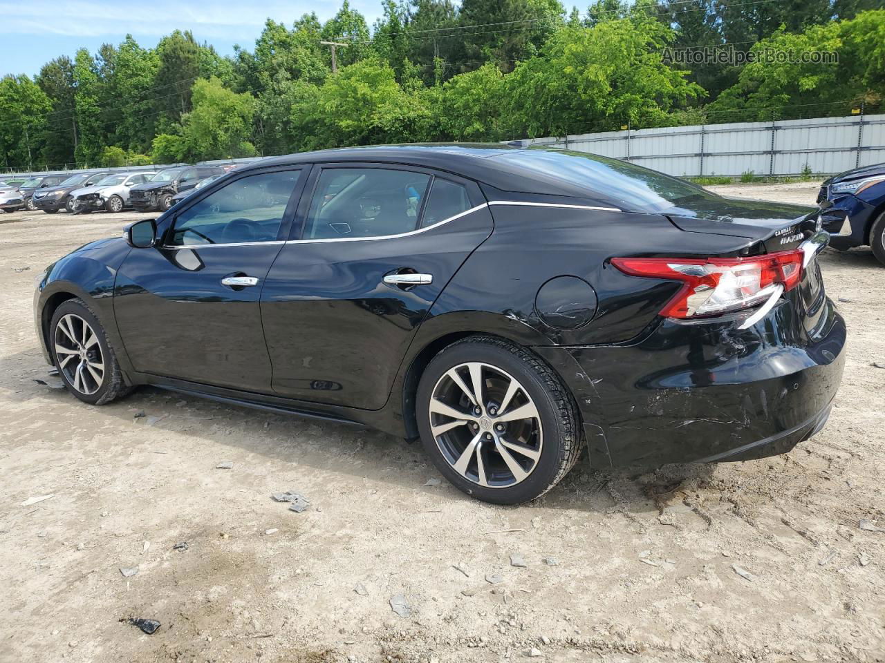 2017 Nissan Maxima 3.5s Черный vin: 1N4AA6AP0HC403556