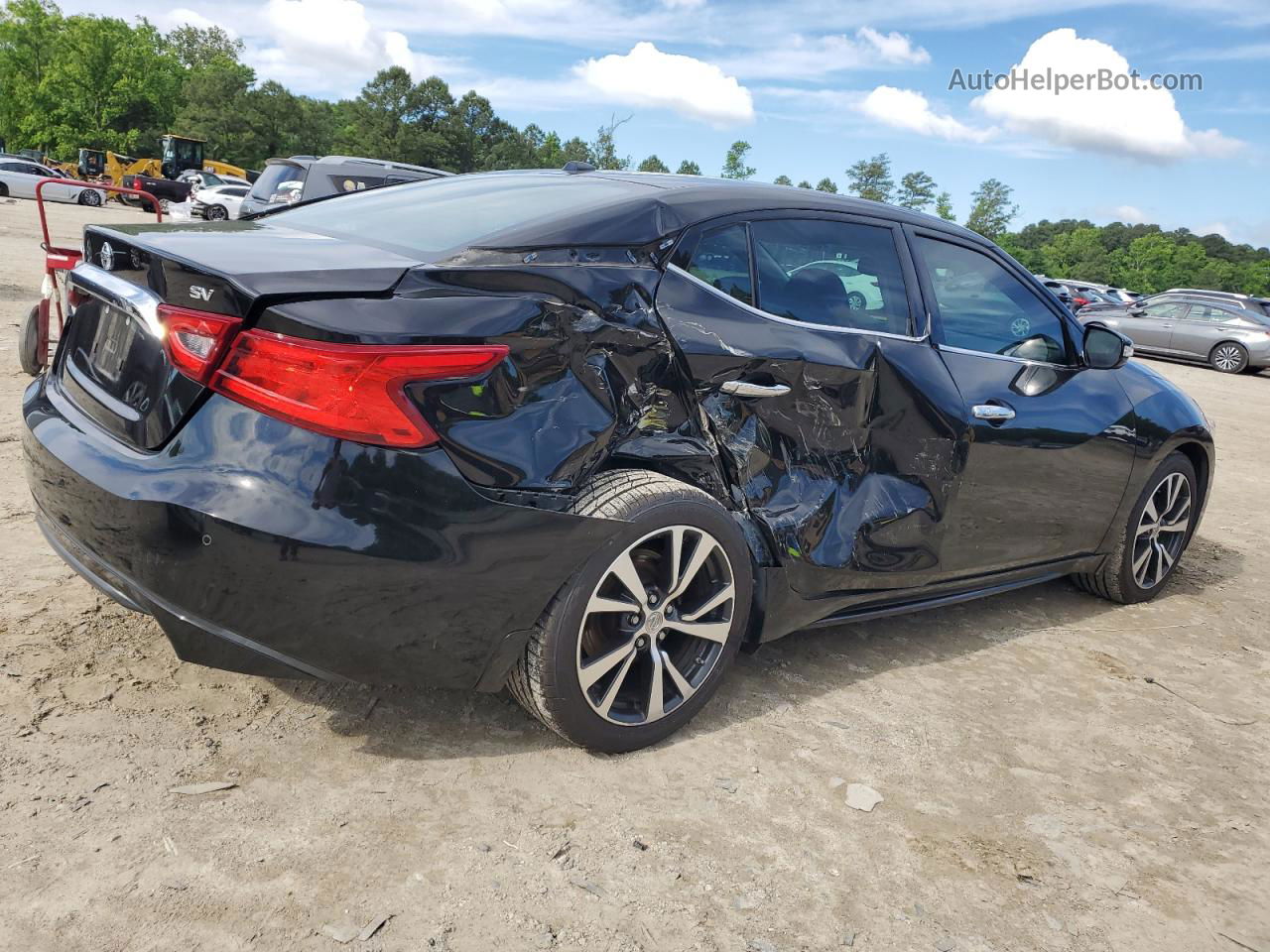 2017 Nissan Maxima 3.5s Черный vin: 1N4AA6AP0HC403556