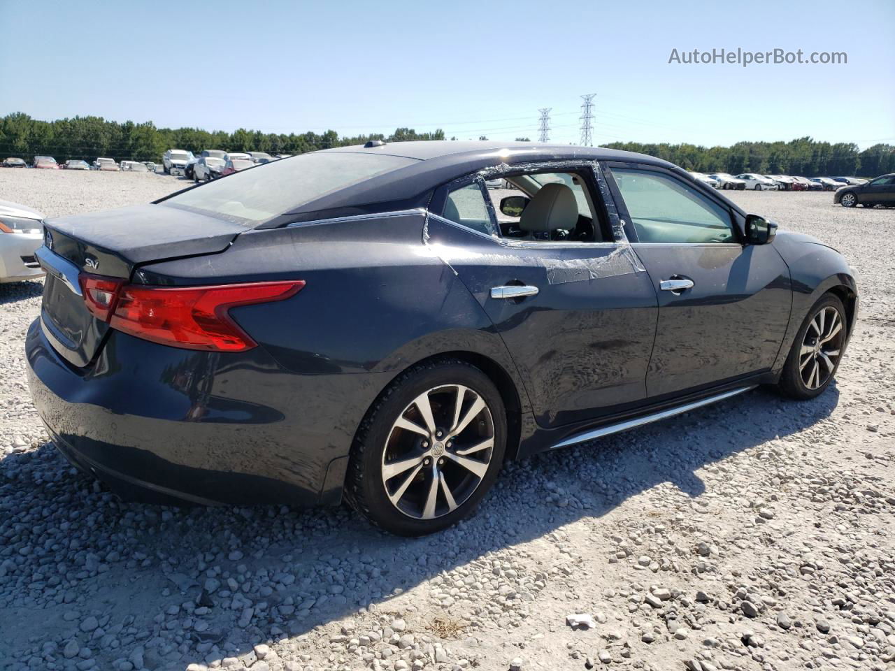 2017 Nissan Maxima 3.5s Black vin: 1N4AA6AP0HC407445