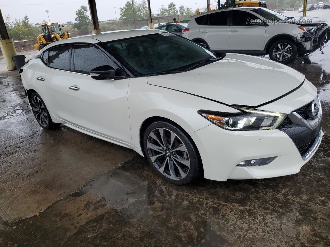 2017 Nissan Maxima 3.5s White vin: 1N4AA6AP0HC408451