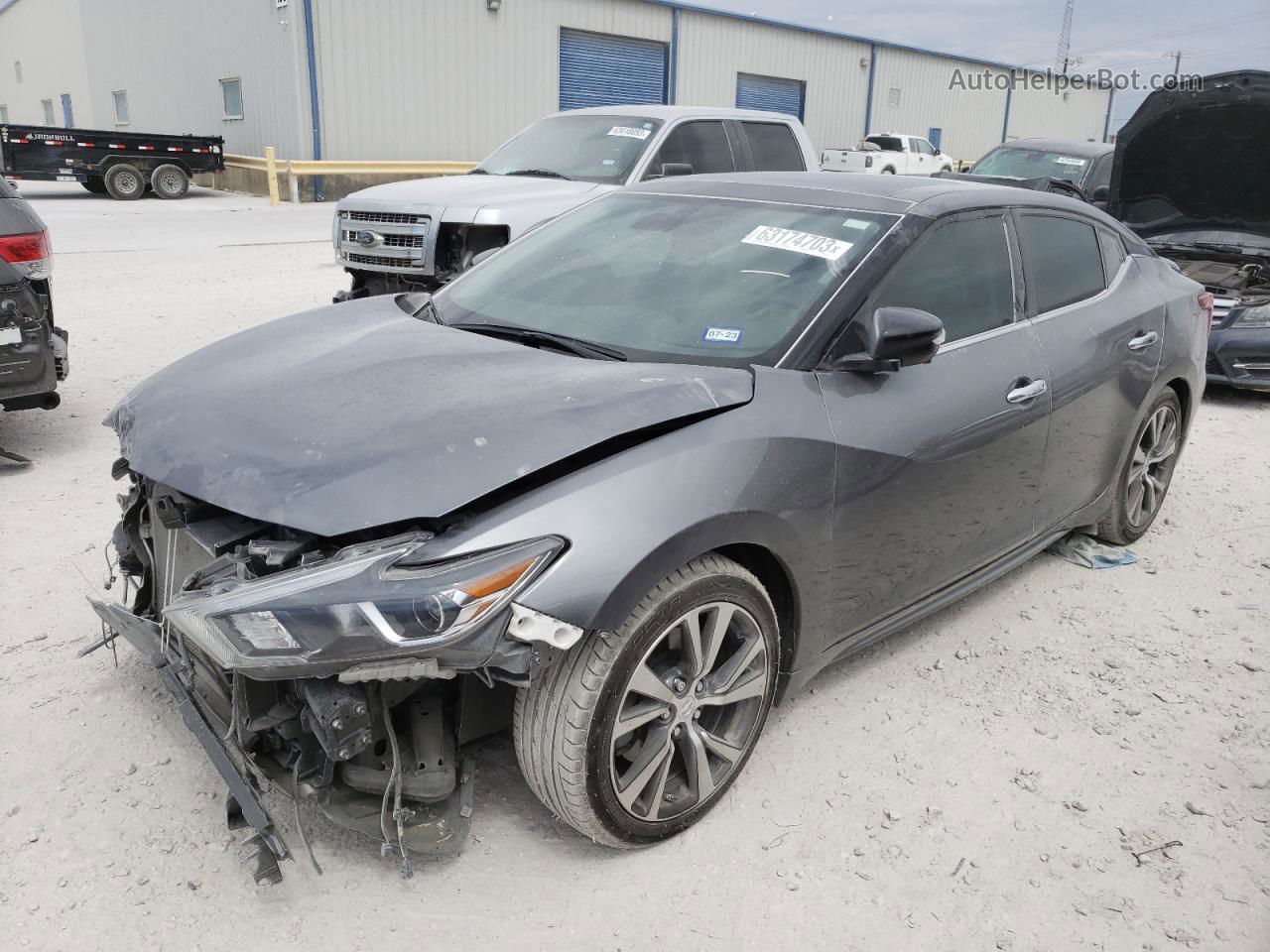 2017 Nissan Maxima 3.5s Gray vin: 1N4AA6AP0HC414122