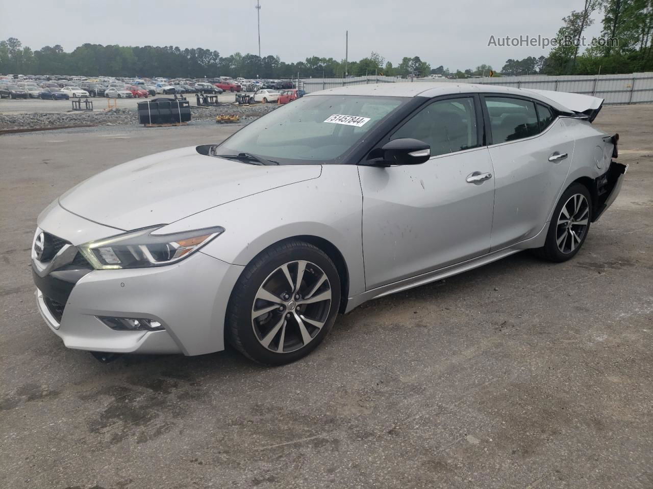 2017 Nissan Maxima 3.5s Silver vin: 1N4AA6AP0HC414900