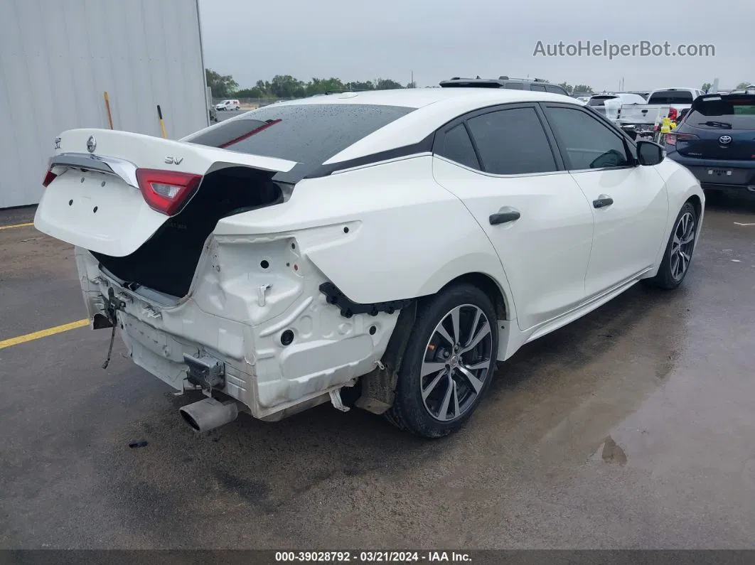 2017 Nissan Maxima 3.5 Sv White vin: 1N4AA6AP0HC418459