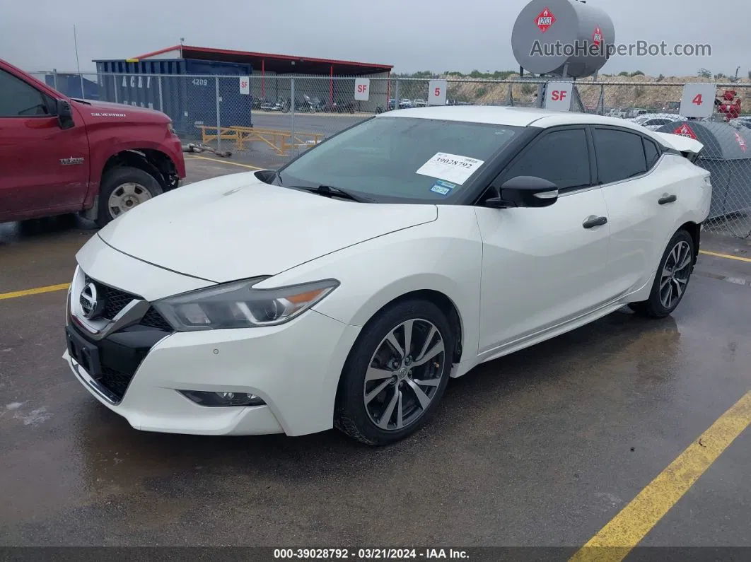 2017 Nissan Maxima 3.5 Sv White vin: 1N4AA6AP0HC418459