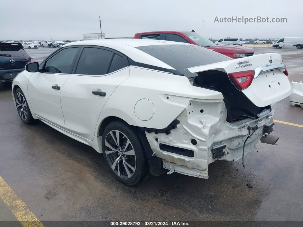 2017 Nissan Maxima 3.5 Sv White vin: 1N4AA6AP0HC418459