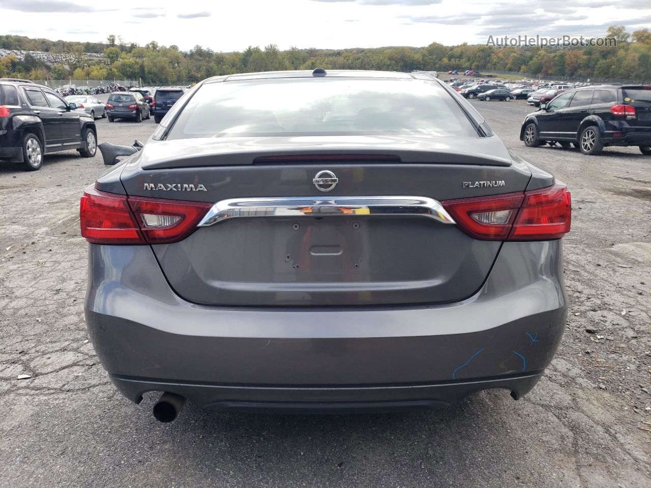 2017 Nissan Maxima 3.5s Gray vin: 1N4AA6AP0HC438307