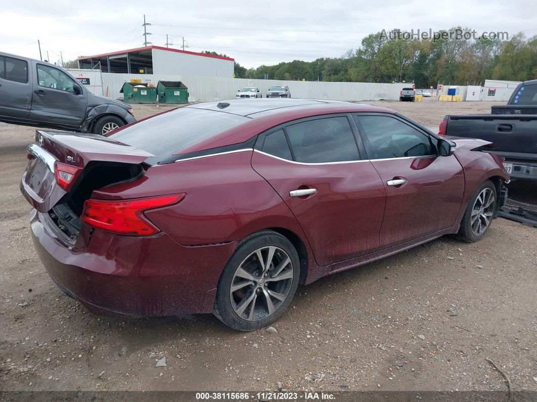 2017 Nissan Maxima 3.5 Sl Темно-бордовый vin: 1N4AA6AP0HC452112