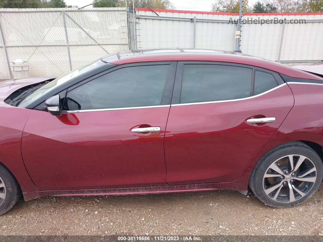 2017 Nissan Maxima 3.5 Sl Maroon vin: 1N4AA6AP0HC452112