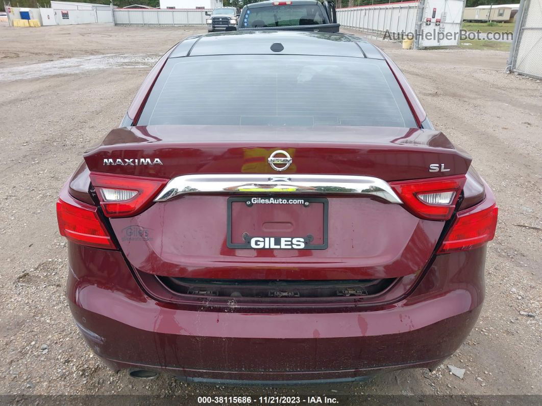 2017 Nissan Maxima 3.5 Sl Maroon vin: 1N4AA6AP0HC452112