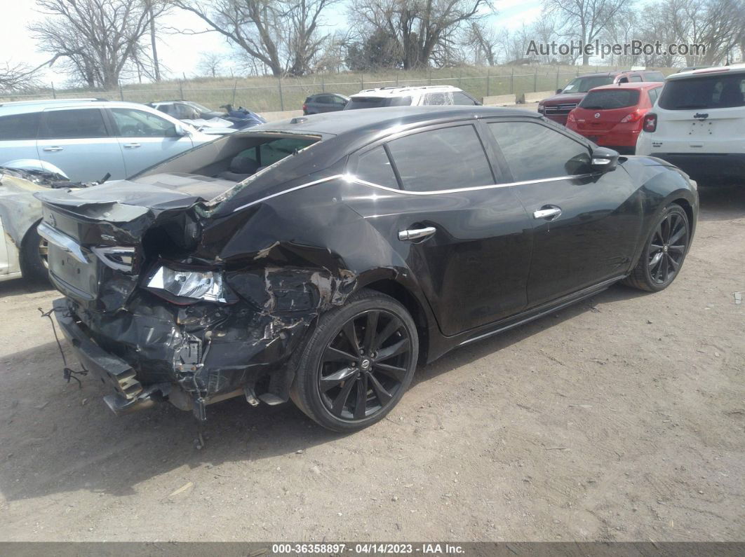 2017 Nissan Maxima Sr Black vin: 1N4AA6AP0HC456323