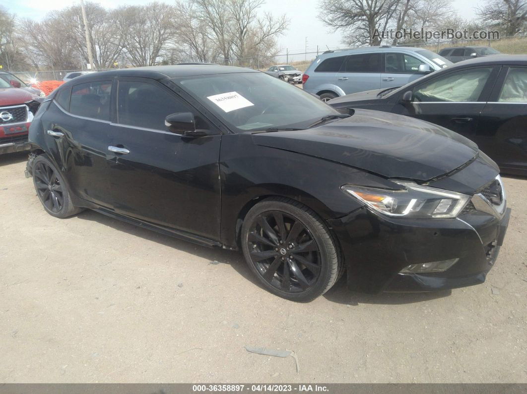 2017 Nissan Maxima Sr Black vin: 1N4AA6AP0HC456323