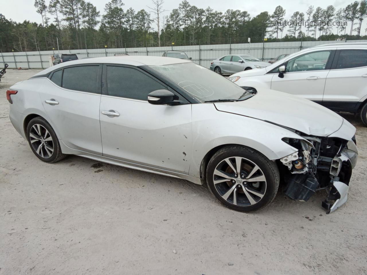 2018 Nissan Maxima 3.5s Silver vin: 1N4AA6AP0JC369317