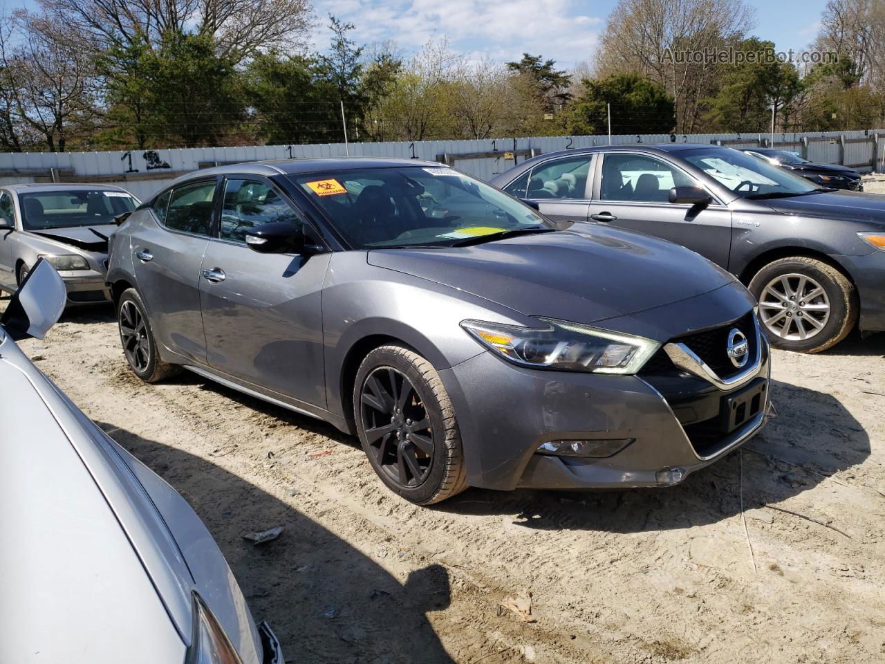 2018 Nissan Maxima 3.5s Gray vin: 1N4AA6AP0JC378308