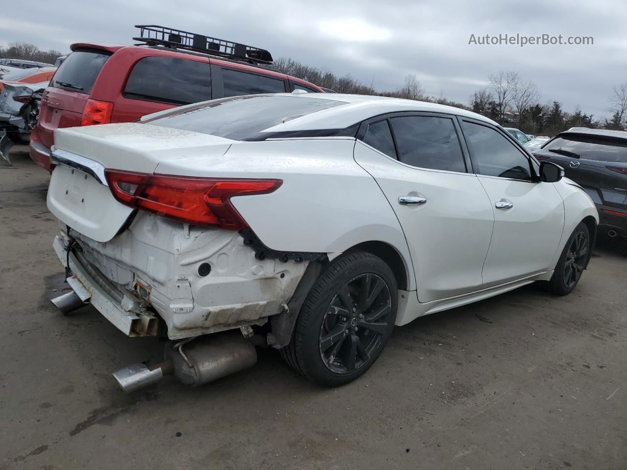 2018 Nissan Maxima 3.5s White vin: 1N4AA6AP0JC404308