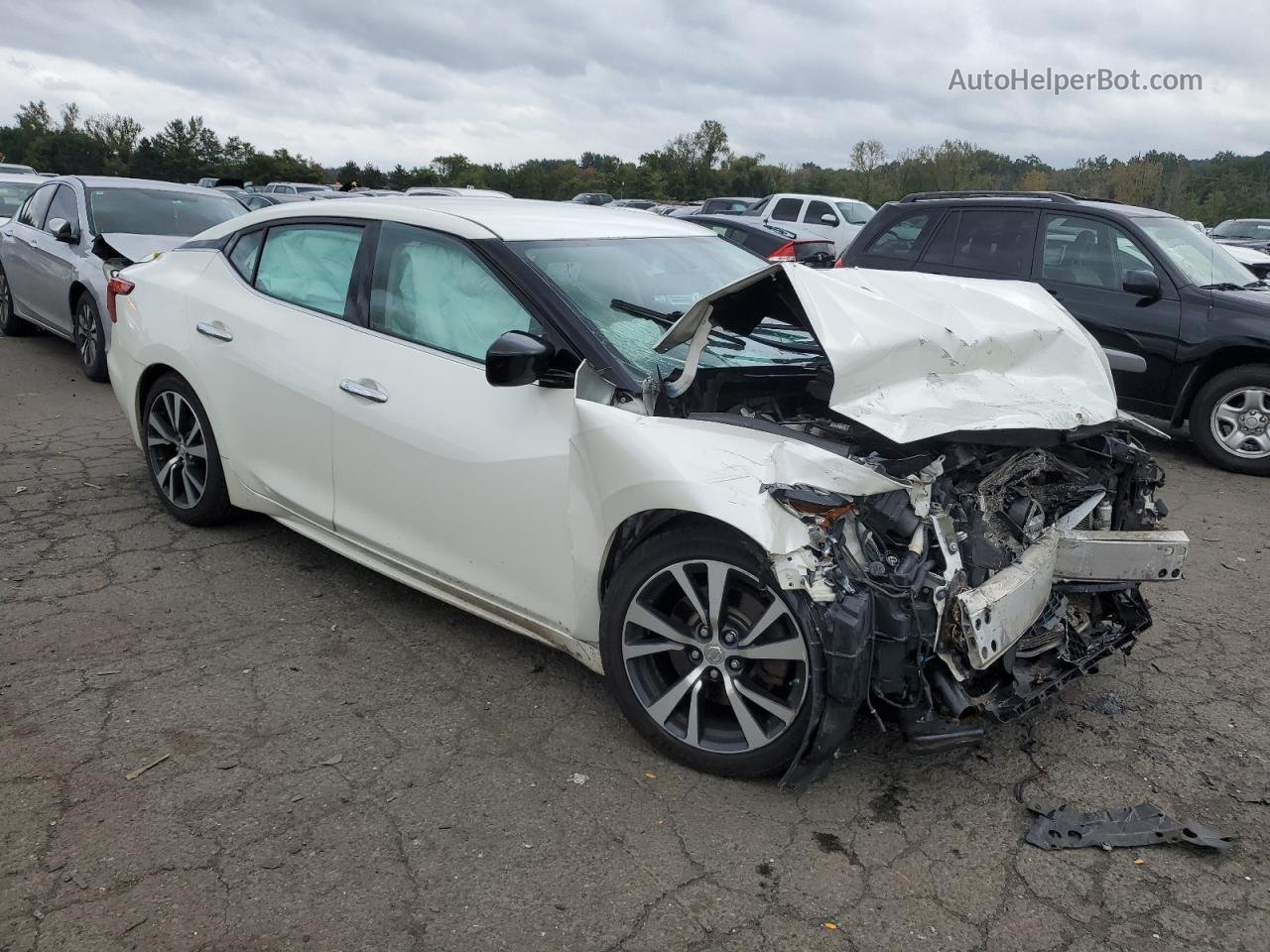 2016 Nissan Maxima 3.5s White vin: 1N4AA6AP1GC375152