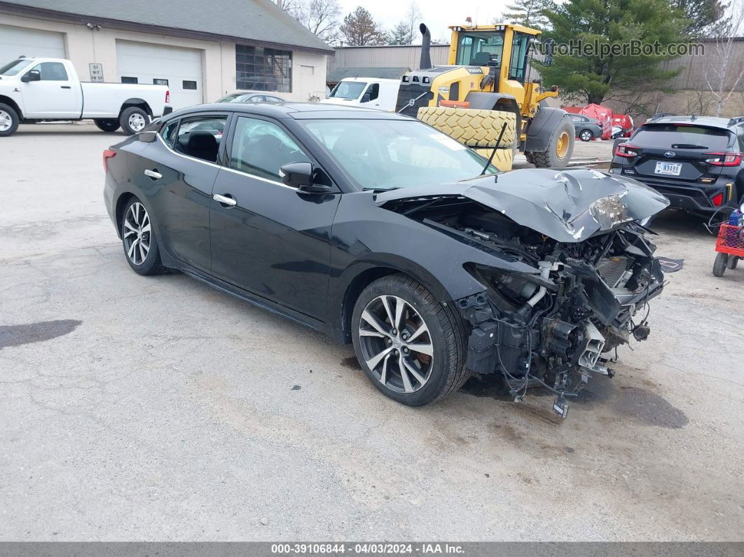 2016 Nissan Maxima 3.5 Sl Black vin: 1N4AA6AP1GC376057