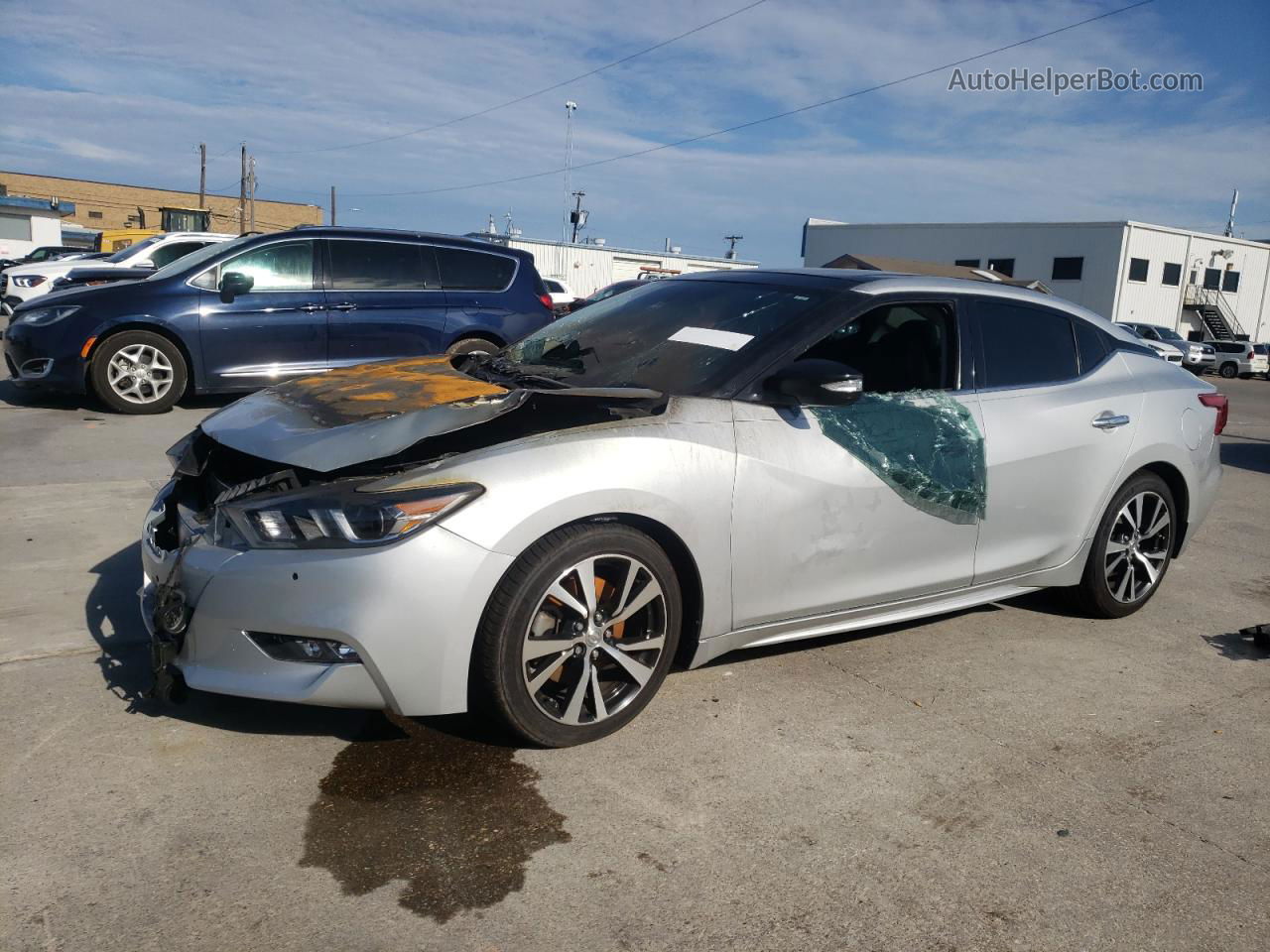 2016 Nissan Maxima 3.5s Silver vin: 1N4AA6AP1GC383249