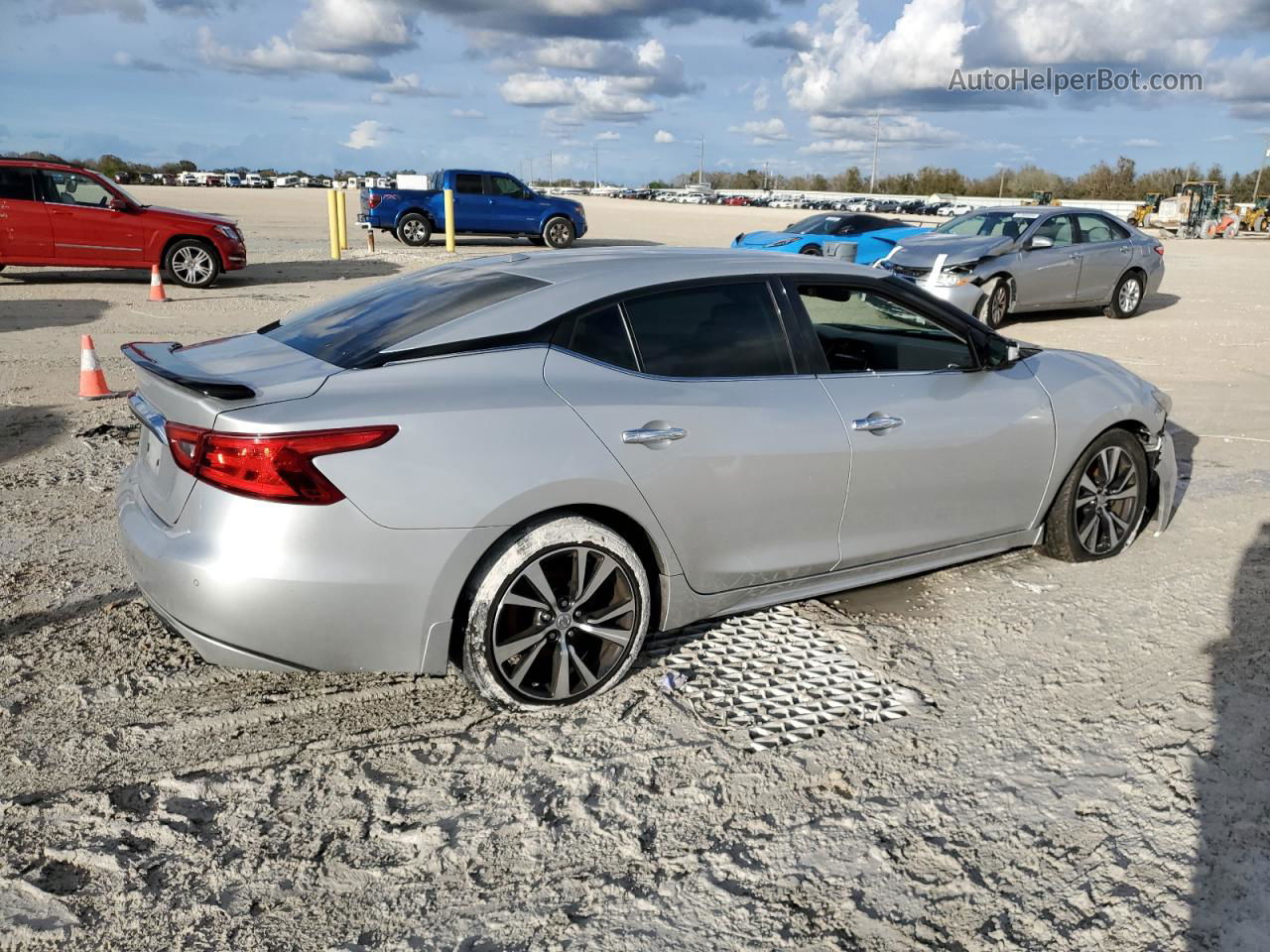 2016 Nissan Maxima 3.5s Silver vin: 1N4AA6AP1GC406092