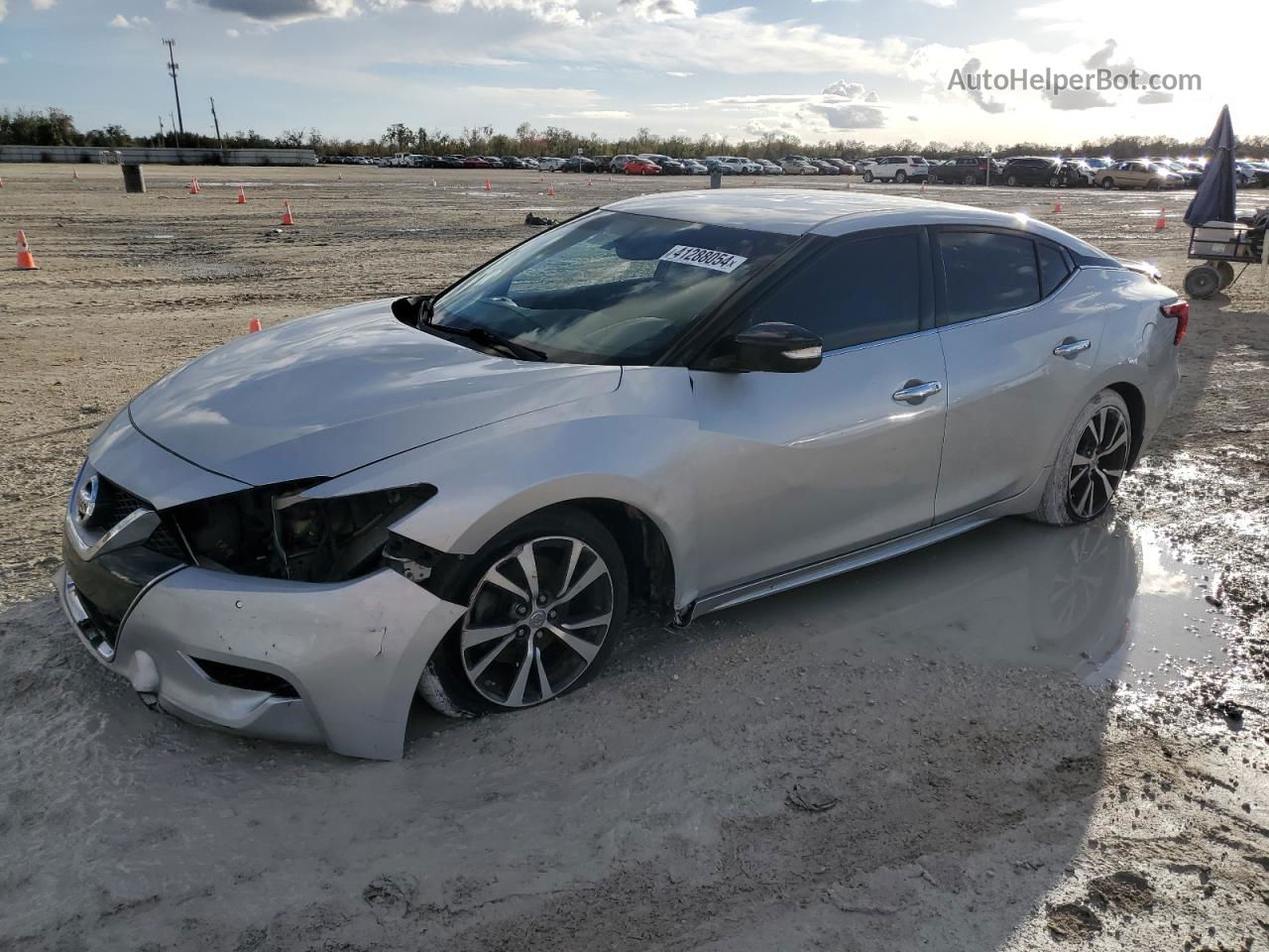 2016 Nissan Maxima 3.5s Silver vin: 1N4AA6AP1GC406092