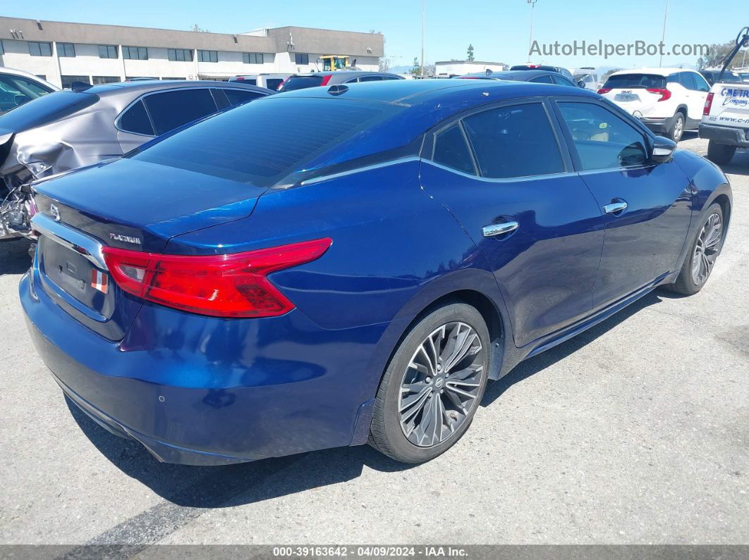 2016 Nissan Maxima 3.5 Platinum Синий vin: 1N4AA6AP1GC412443