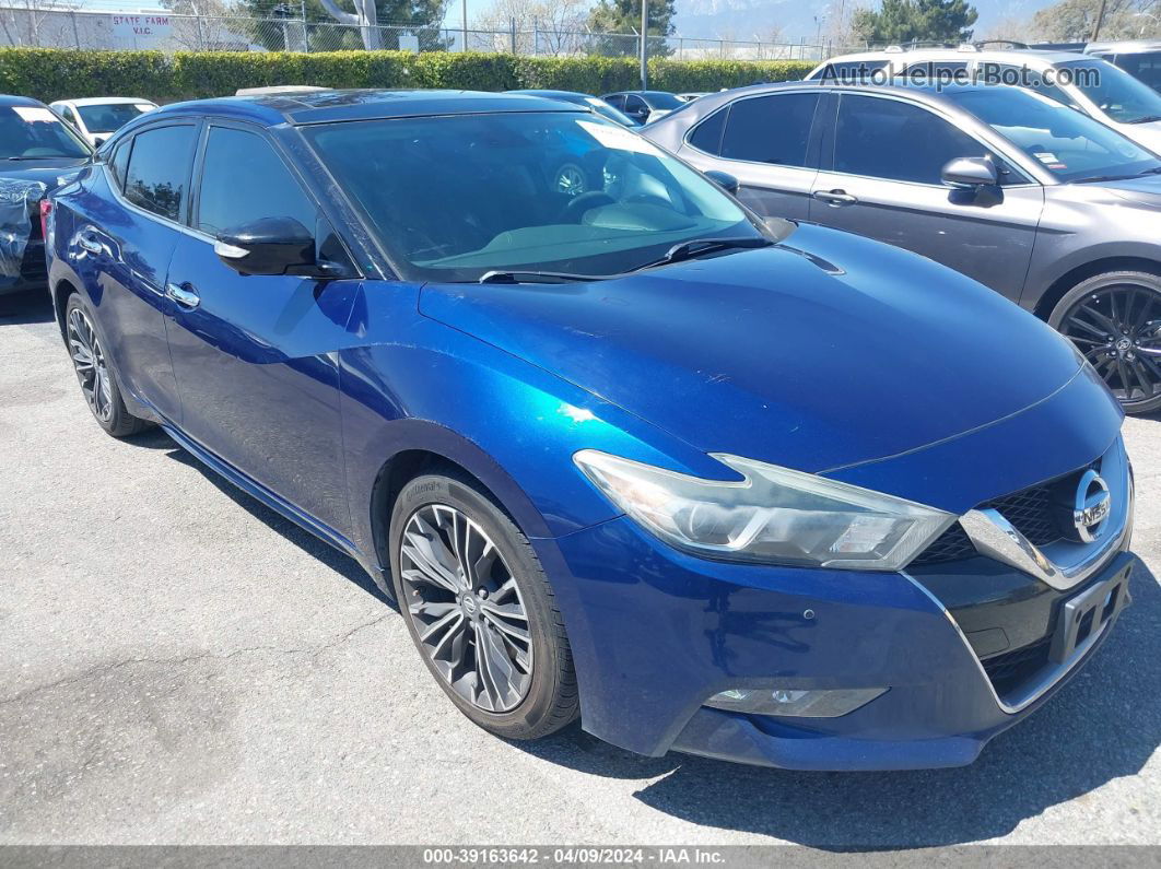 2016 Nissan Maxima 3.5 Platinum Синий vin: 1N4AA6AP1GC412443