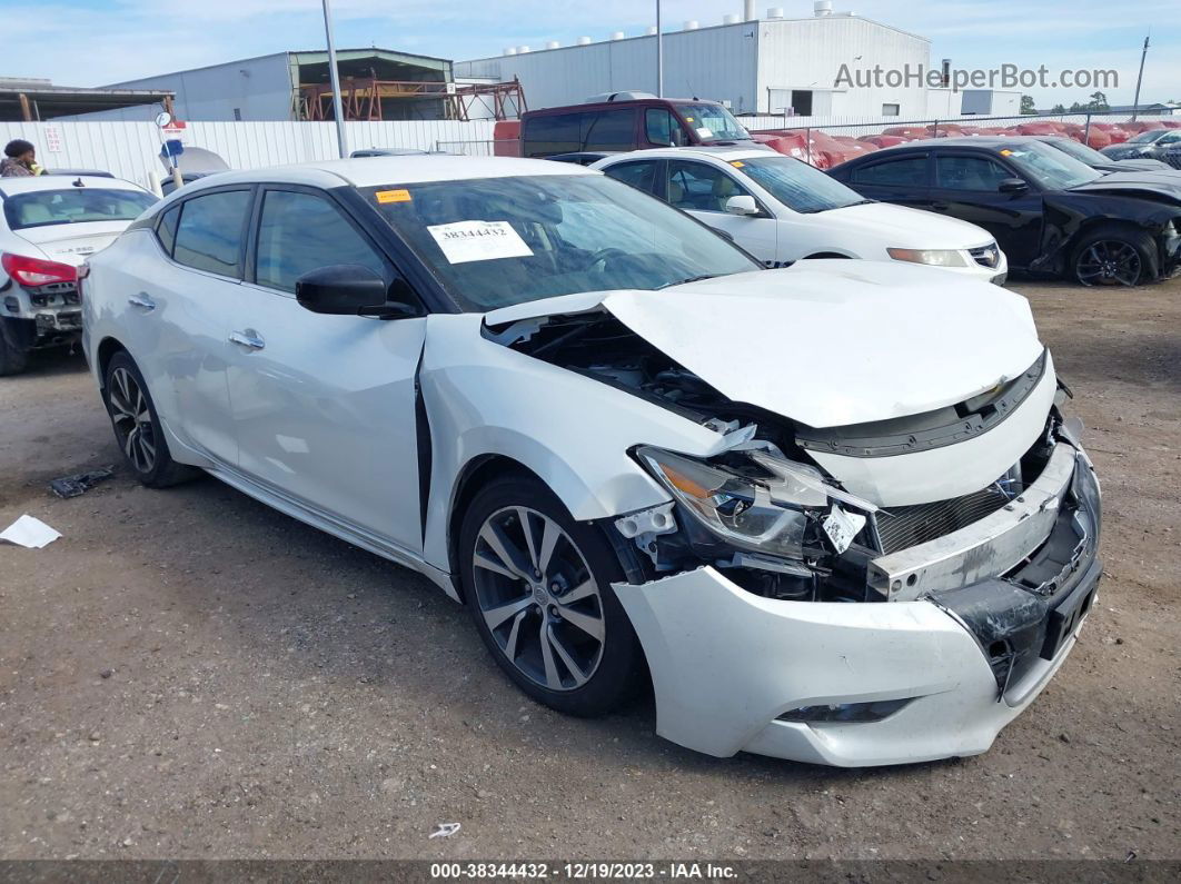 2016 Nissan Maxima 3.5 S White vin: 1N4AA6AP1GC428044