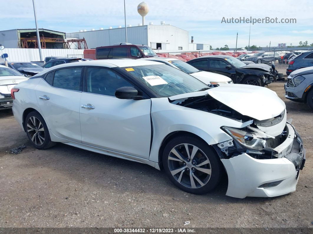 2016 Nissan Maxima 3.5 S White vin: 1N4AA6AP1GC428044