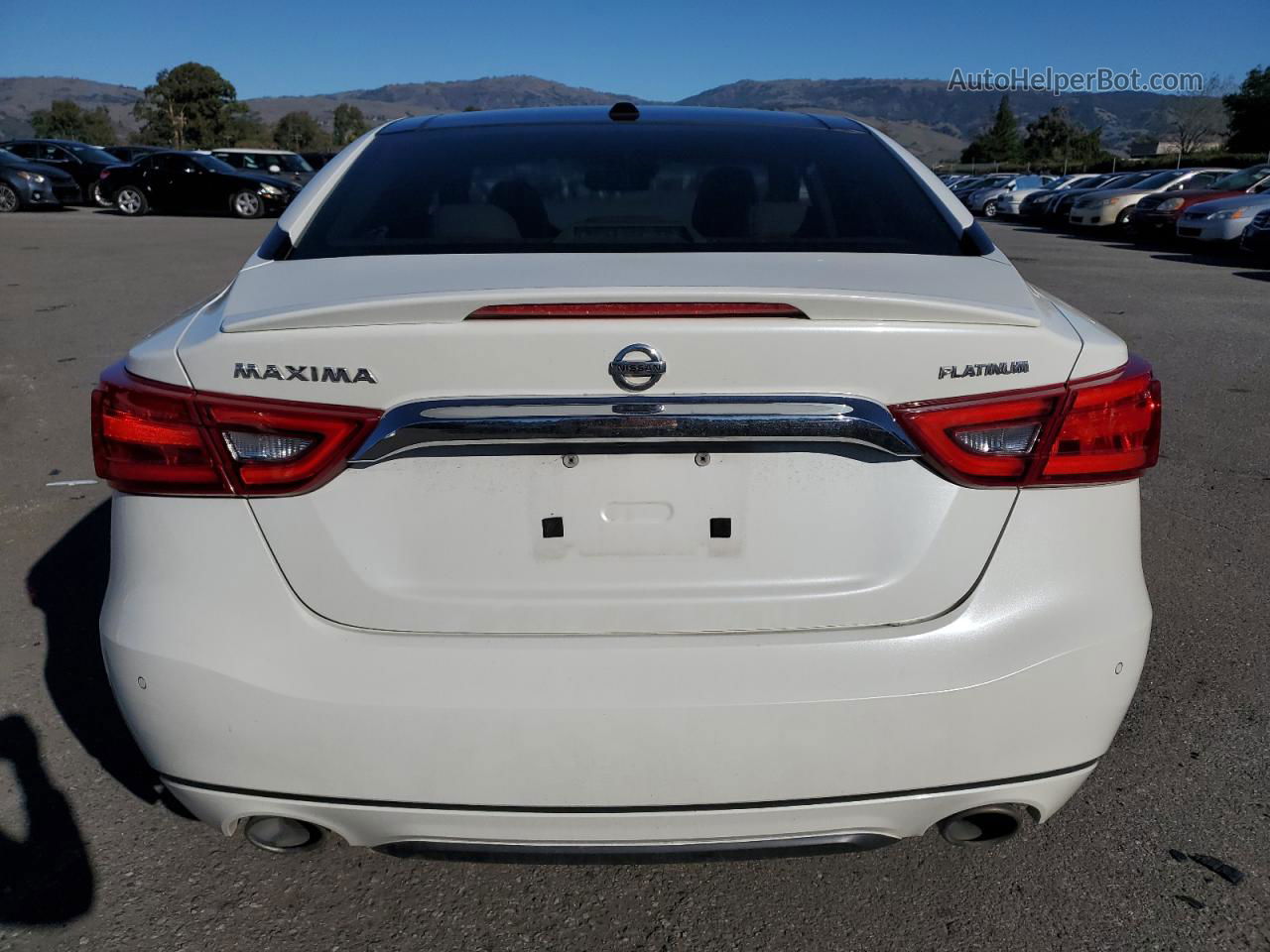 2016 Nissan Maxima 3.5s Белый vin: 1N4AA6AP1GC430649