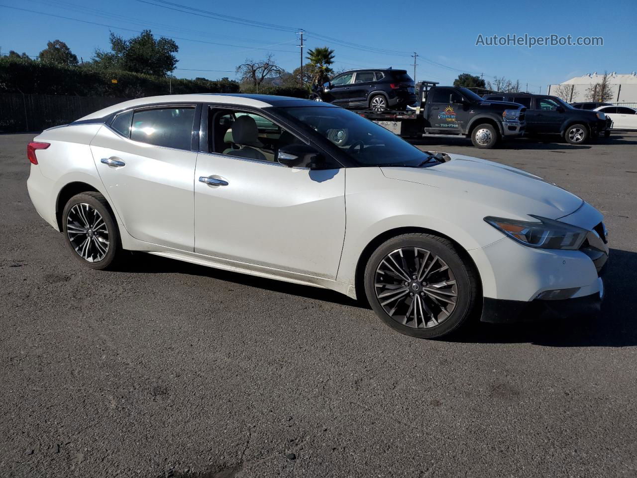 2016 Nissan Maxima 3.5s White vin: 1N4AA6AP1GC430649