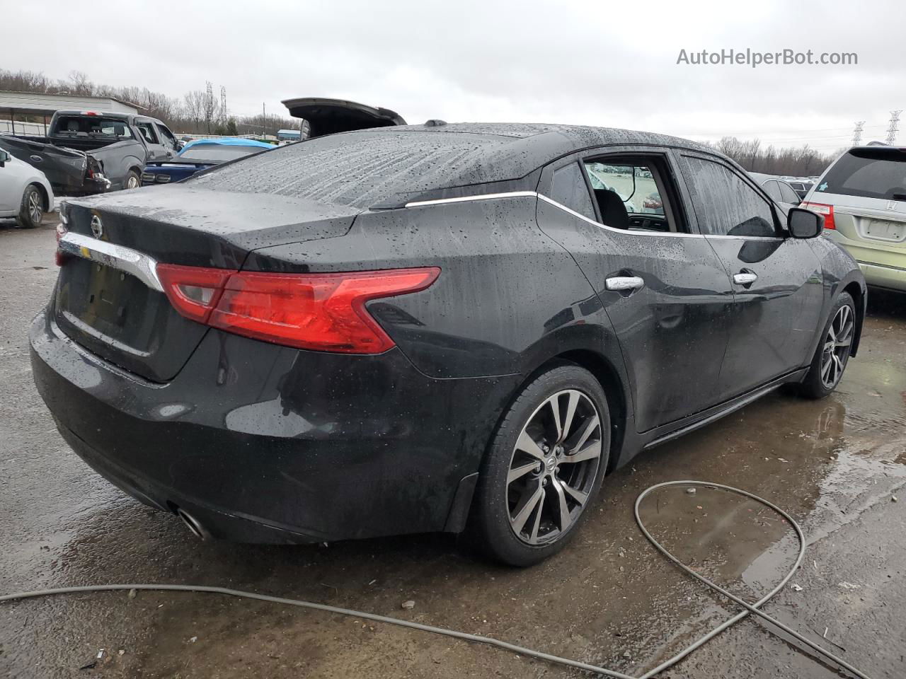 2016 Nissan Maxima 3.5s Черный vin: 1N4AA6AP1GC434961