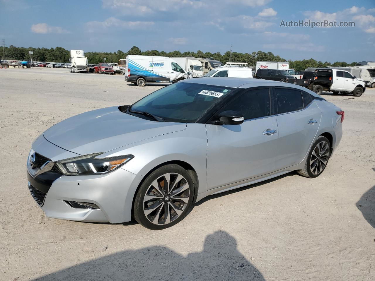 2016 Nissan Maxima 3.5s Silver vin: 1N4AA6AP1GC449363