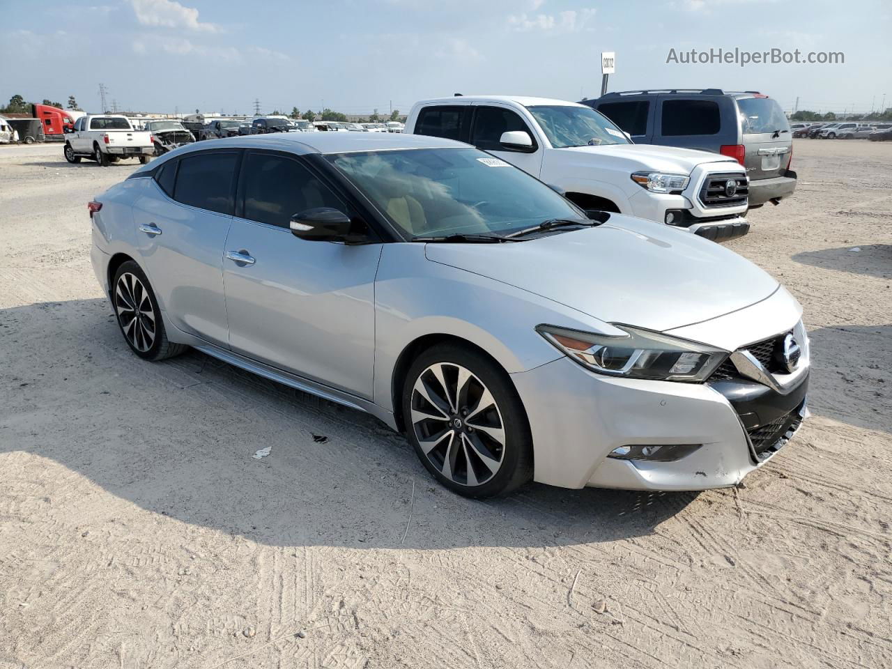 2016 Nissan Maxima 3.5s Silver vin: 1N4AA6AP1GC449363