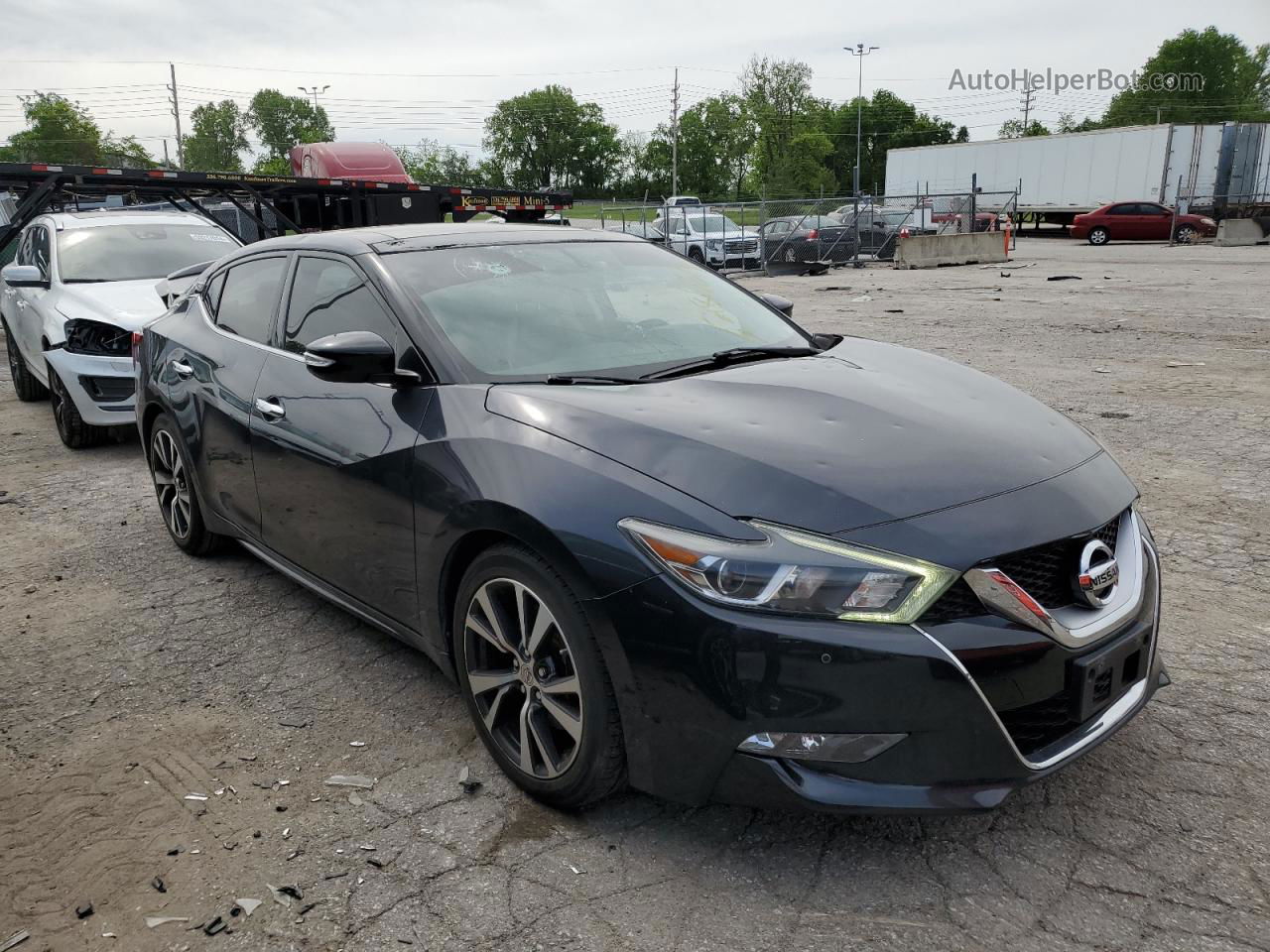 2016 Nissan Maxima 3.5s Blue vin: 1N4AA6AP1GC902106