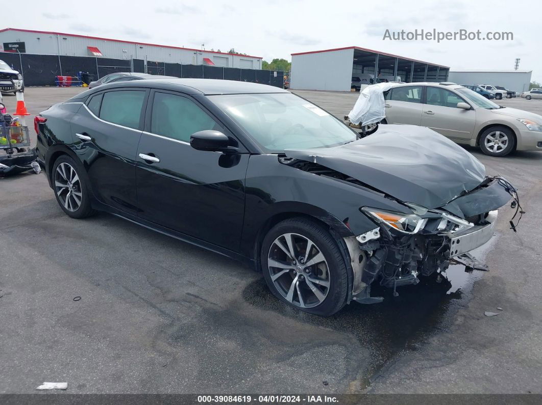 2016 Nissan Maxima 3.5 S Черный vin: 1N4AA6AP1GC904776