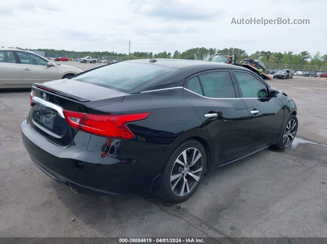 2016 Nissan Maxima 3.5 S Черный vin: 1N4AA6AP1GC904776