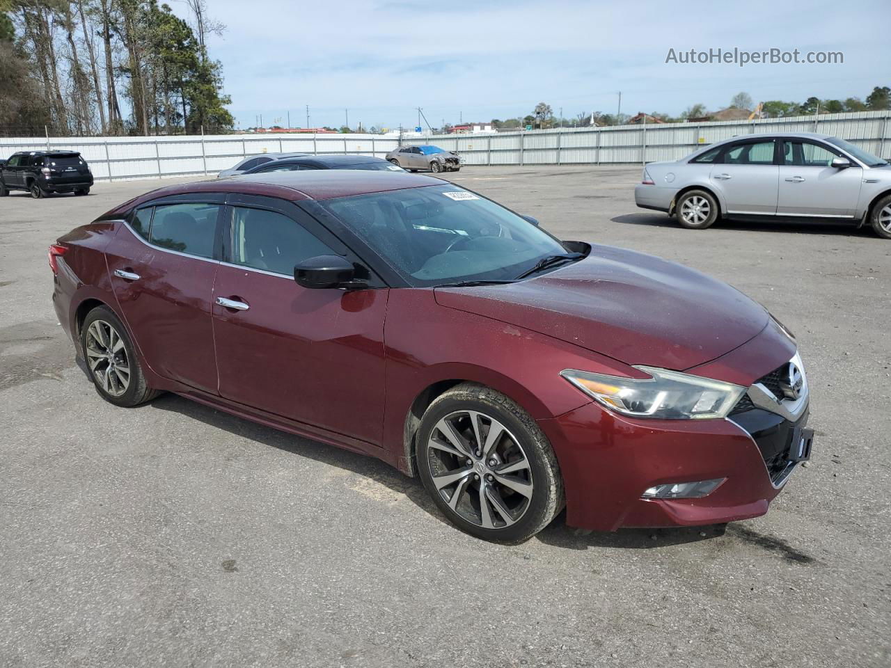 2016 Nissan Maxima 3.5s Red vin: 1N4AA6AP1GC904938