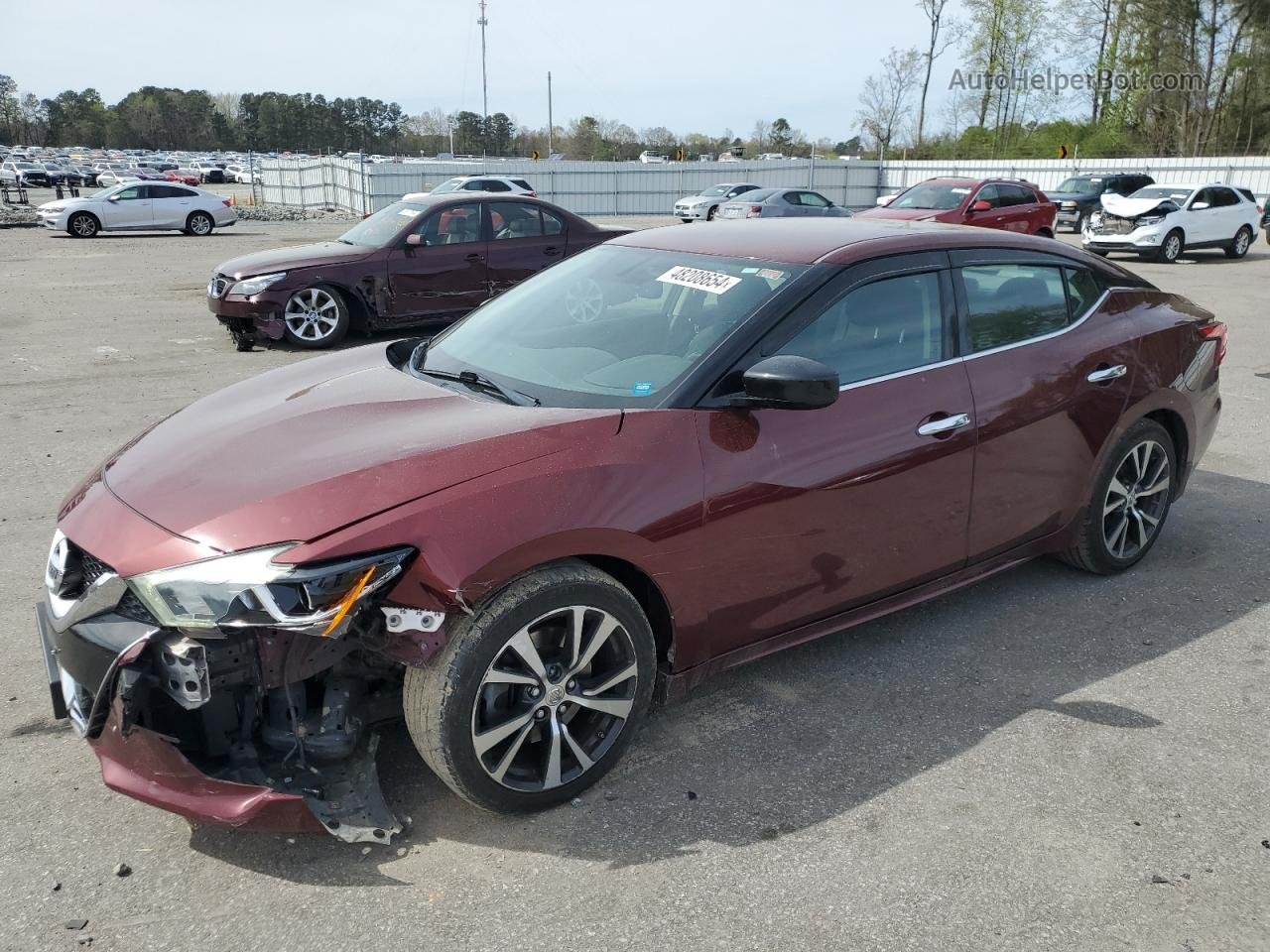 2016 Nissan Maxima 3.5s Red vin: 1N4AA6AP1GC904938
