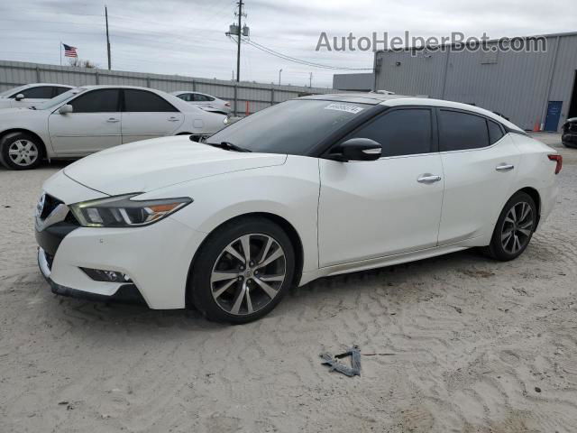 2017 Nissan Maxima 3.5s White vin: 1N4AA6AP1HC365352