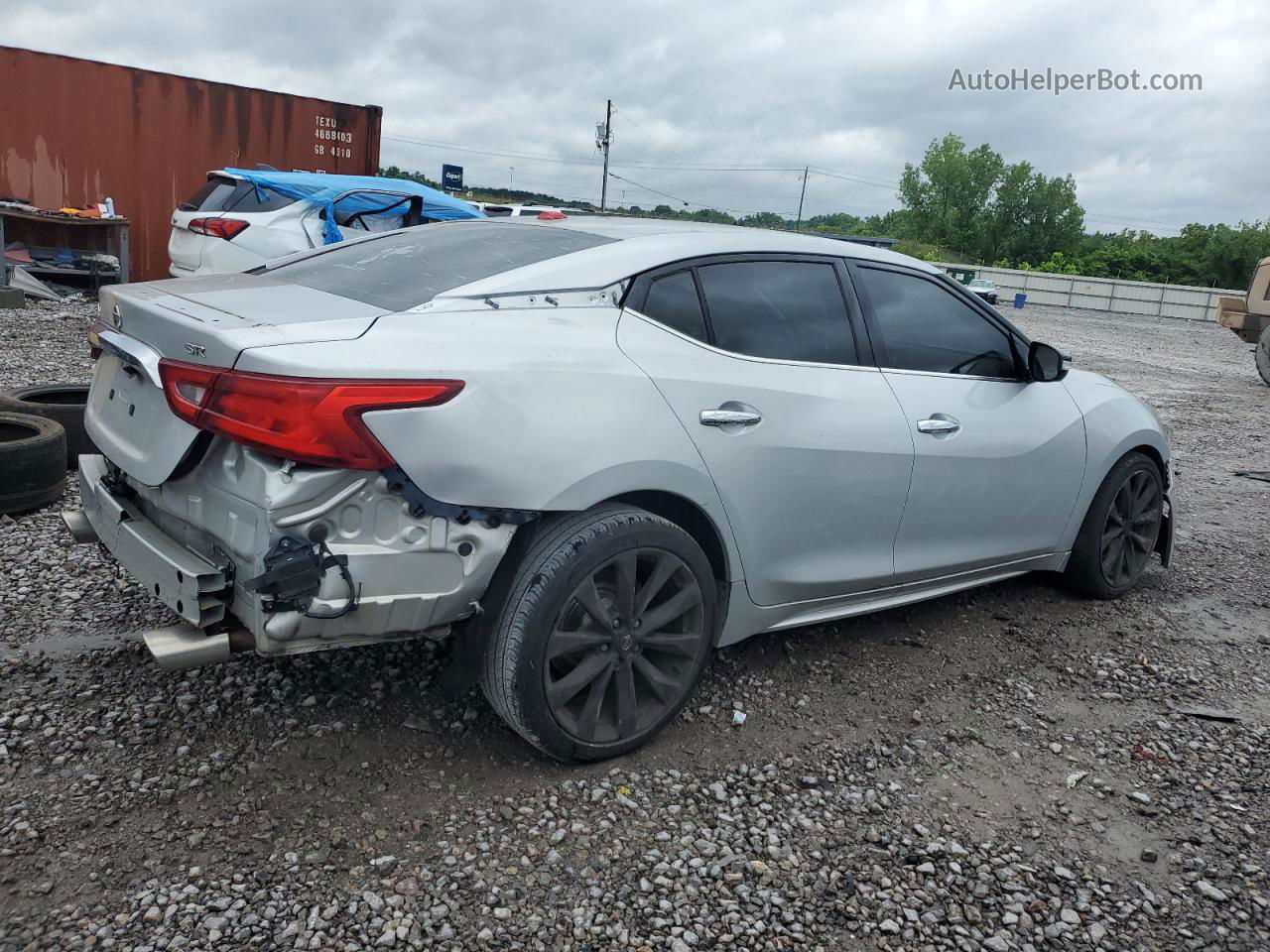 2017 Nissan Maxima 3.5s Серебряный vin: 1N4AA6AP1HC372057