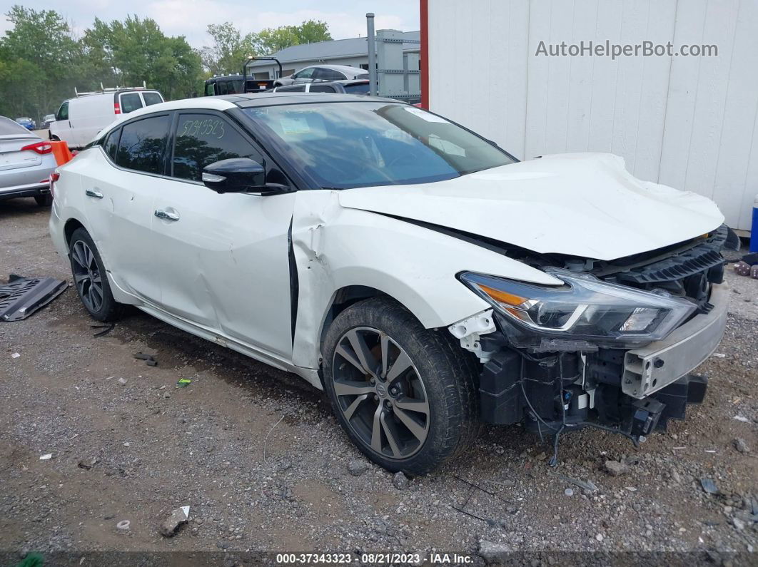 2017 Nissan Maxima 3.5 Platinum White vin: 1N4AA6AP1HC384533