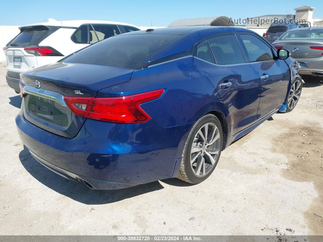 2017 Nissan Maxima 3.5 Sl Blue vin: 1N4AA6AP1HC386475