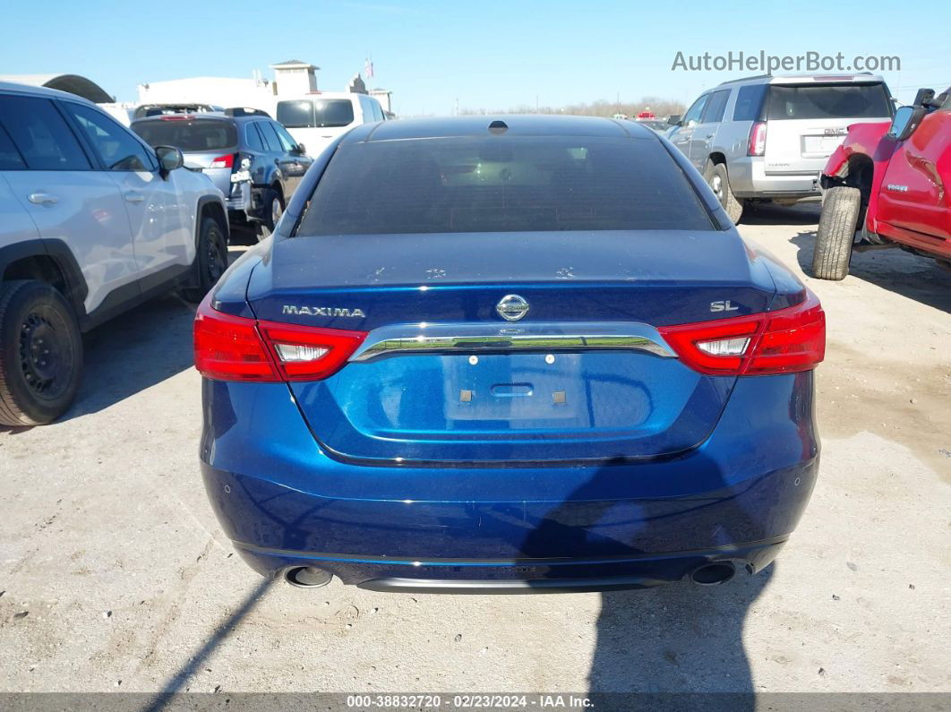 2017 Nissan Maxima 3.5 Sl Blue vin: 1N4AA6AP1HC386475